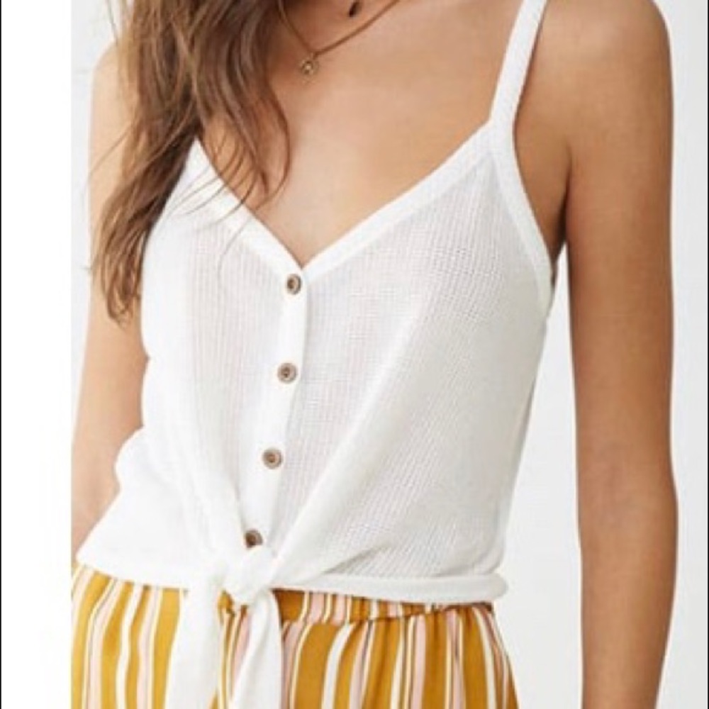 White Knit Top